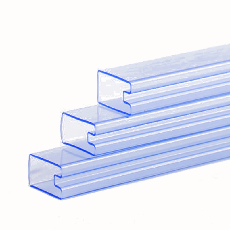 Läpinäkyvä PVC-pakkausputki läpinäkyvät elektroniset komponentit IC-putki